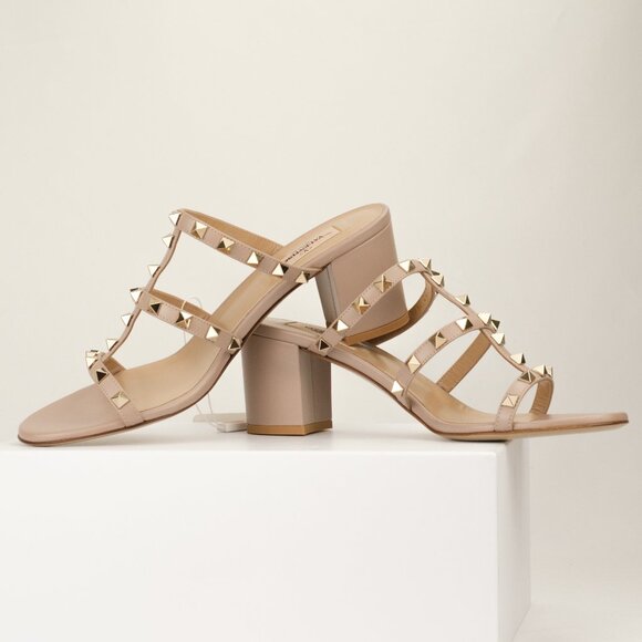 Valentino Garavani 60mm Rockstud Sandal, Poudre Tan, EU 40.5 - Picture 12 of 12
